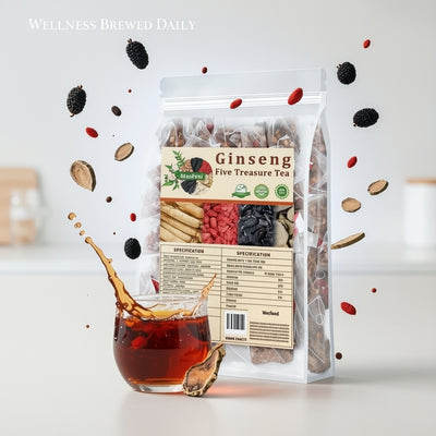 18 Flavor Ginseng Herbal Tea | Premium Herbal Wellness Tea Blend (30 Tea Bags)