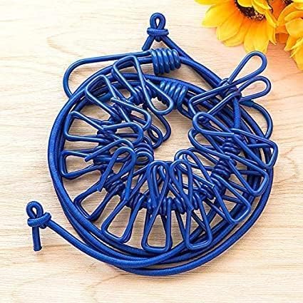 Premium Heavy Duty Cloth Drying Rope with Hooks  Adjustable Laundry Line