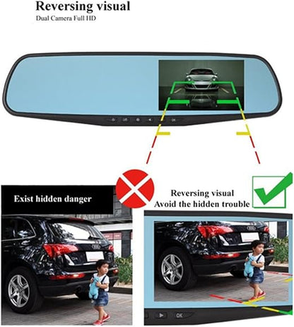 Ultra HD 1080P Smart Touch Screen Car DVR Rear View Mirror Camera