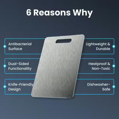Premium Titanium Cutting Board – Double-Sided Food Grade Chopping Board for Modern Kitchens