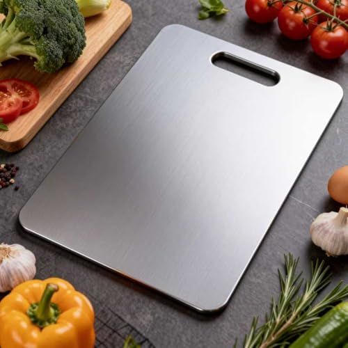 Premium Titanium Cutting Board – Double-Sided Food Grade Chopping Board for Modern Kitchens