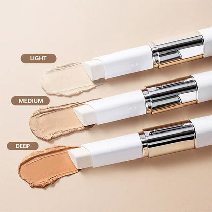 2-in-1 Color Changing Foundation Stick with Brush for All Skin Types