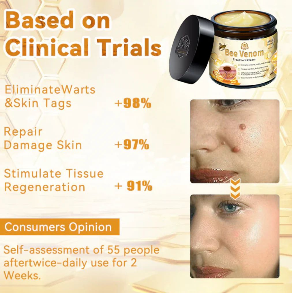 Bee Venom Treatment Cream – Deep Moisturizing & Firming Skin Care Cream | Bee Skin Elixir