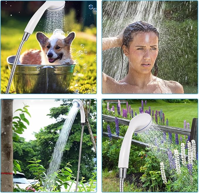 Premium Compact Handheld Outdoor Shower – Portable Rechargeable Camping Shower