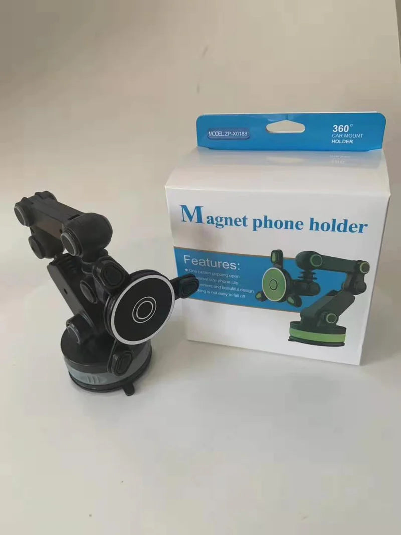 Premium Gravity Magnetic Car Phone Holder with Adjustable Suction Cup – Universal Fit