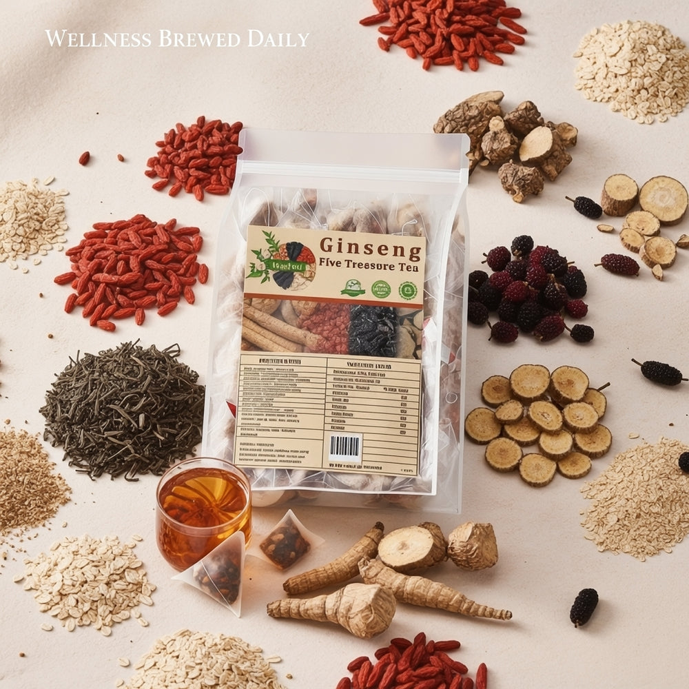 18 Flavor Ginseng Herbal Tea | Premium Herbal Wellness Tea Blend (30 Tea Bags)